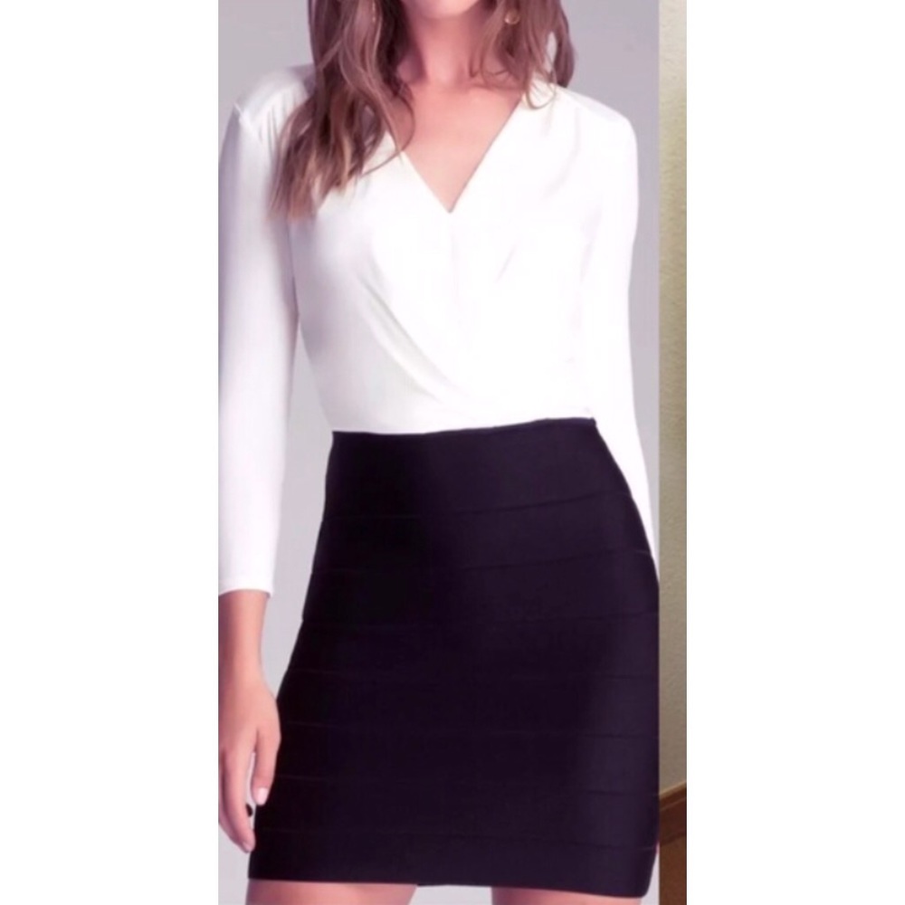Bebe Black & white dress